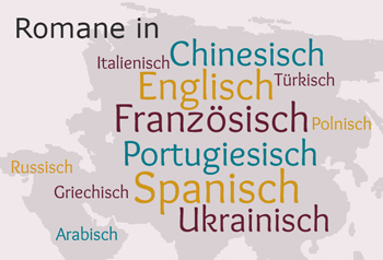 Verschiedene Sprachen auf Länderkarte